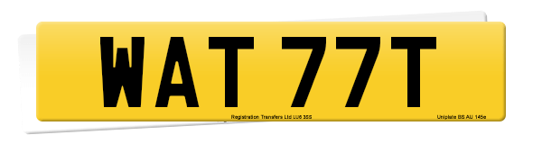 Registration number WAT 77T
